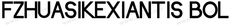 FZHuaSiKeXianTiS Bol字体转换